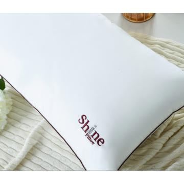 Embroidery White bed sleep pillow hotel